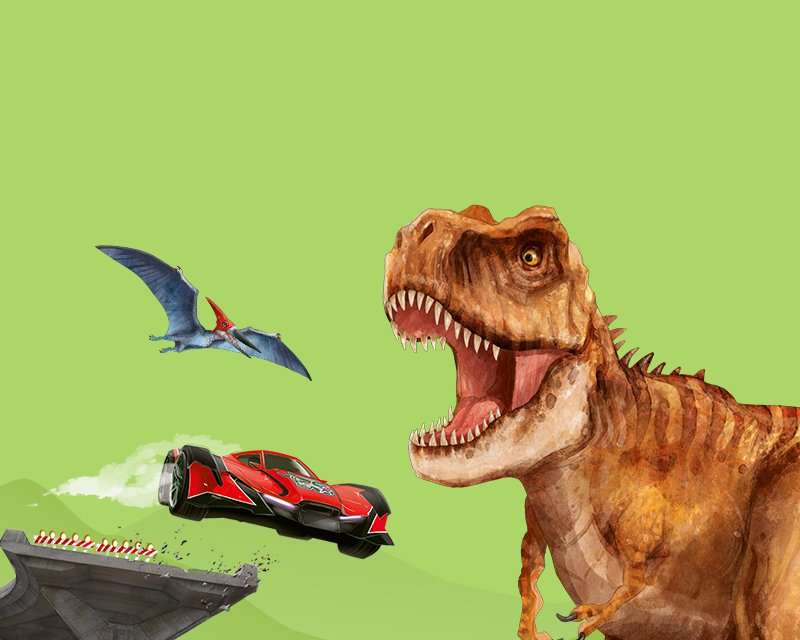 dino world banner